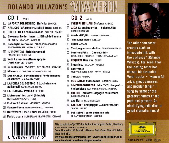 Rolando Villazon: Viva Verdi My Personal Selection [2CD]