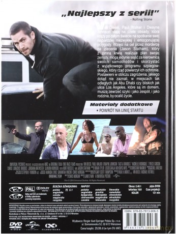 Szybcy i wściekli 7 (booklet) [DVD]