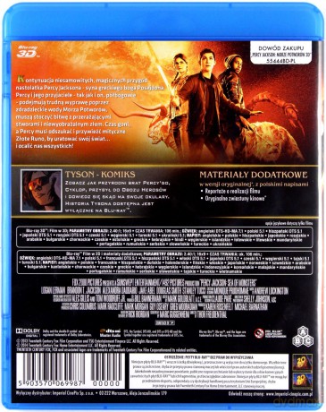 Percy Jackson: Morze Potworów 3D [Blu-Ray]+[Blu-Ray 3D]