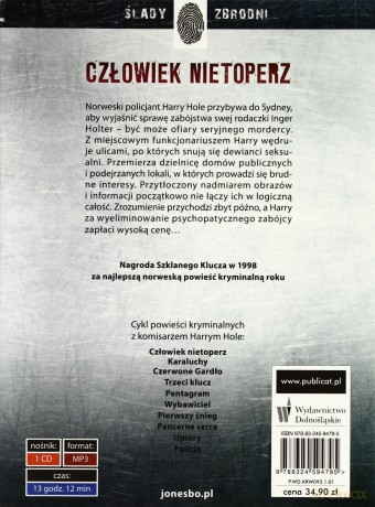 Człowiek nietoperz - Jo Nesbo (digipack) [AUDIOBOOK] [CD]