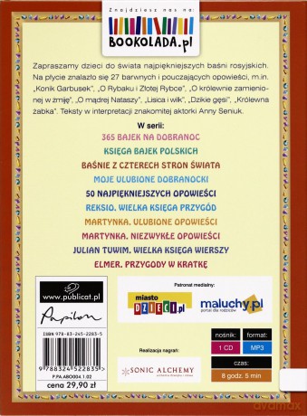 Posłuchajki. Wielka księga baśni rosyjskich - Marcin Przewoźniak, czyta Anna Seniuk [AUDIOBOOK]