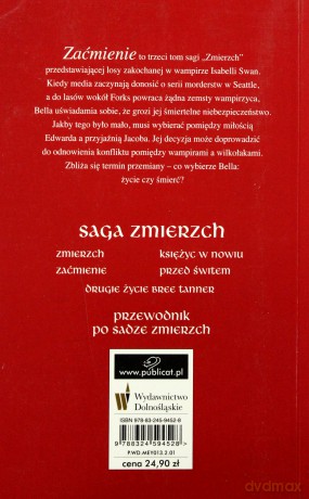 Zaćmienie - Stephenie Meyer [KSIĄŻKA]