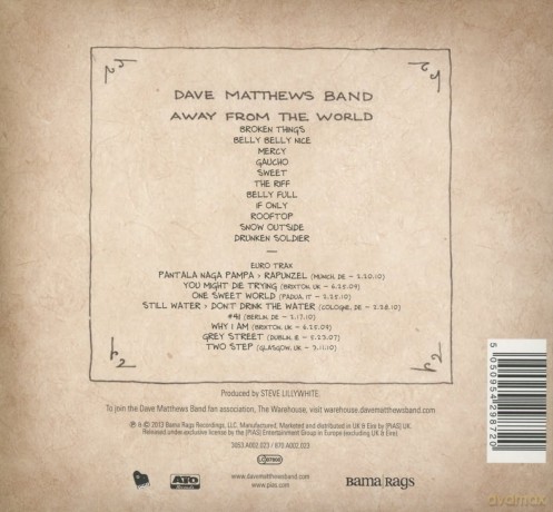 Dave Matthews Band: Away From The World (ecopack) [2CD]