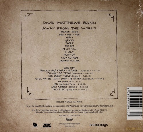 Dave Matthews Band: Away From The World (ecopack) [2CD]