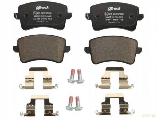 Zestaw klocków hamulcowych, hamulce tarczowe Breck 24606 00 554 10 Audi Skoda VW Seat