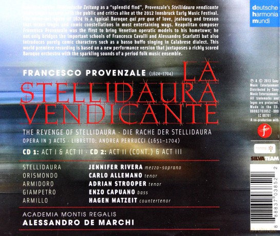 Alessandro De Marchi: Provenzale: La Stellidaura Vendicante [2CD]
