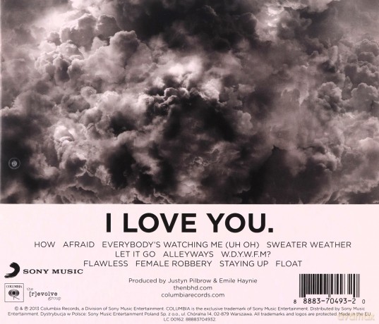 The Neighbourhood: I Love You. [CD]