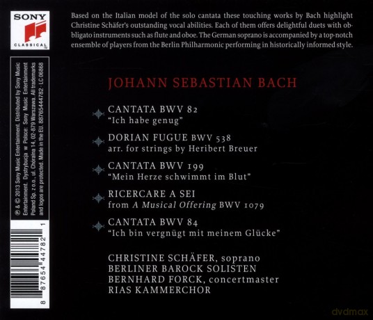 Christine Schafer: Bach Cantatas [CD]