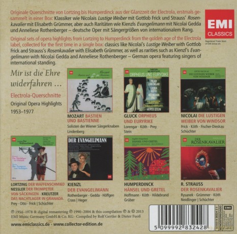 Hermann Prey/Rudolf Schock/Lisa Della Casa/Leonie Rysanek/Elisabeth Grummer: Mir Ist Die Ehre Widerfahren - Original Opera Highlihts (Limited) [7CD]