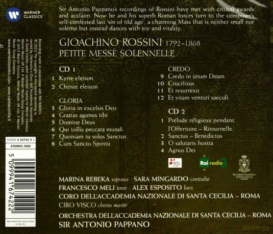 Antonio Pappano: Petite Messe Solennelle [2CD]
