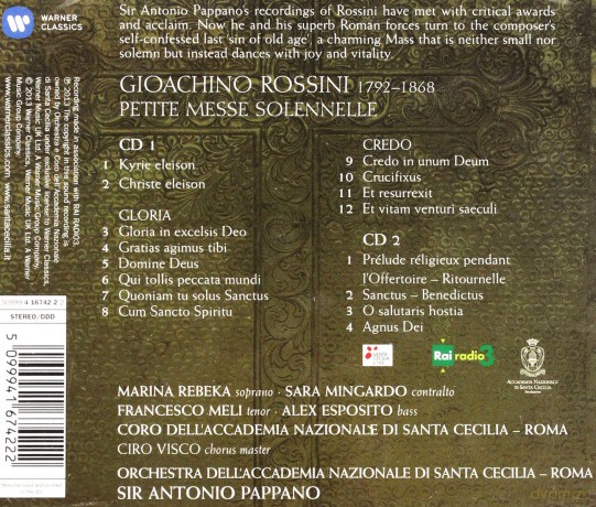 Antonio Pappano: Petite Messe Solennelle [2CD]