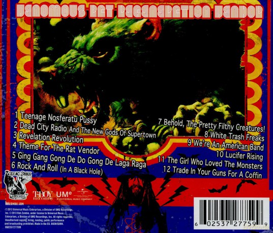 Rob Zombie: Venomous Rat Regeneration Vendor [CD]