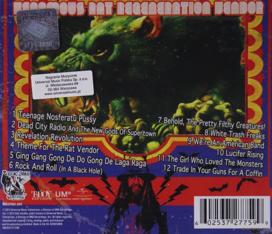 Rob Zombie: Venomous Rat Regeneration Vendor [CD]