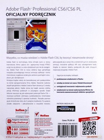 Adobe Flash Profesional Cs6/Cs6 Pl Oficjalny Podręcznik [KSIĄŻKA]+[CD]