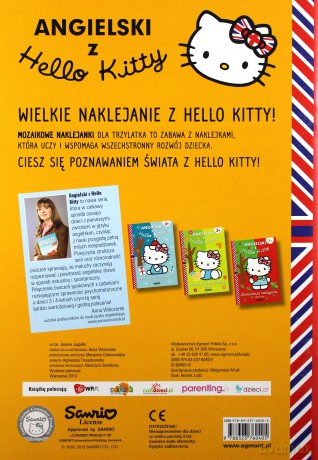 Angielski Z Hello Kitty Mozaikowe Naklejanki Żółte [KSIĄŻKA]