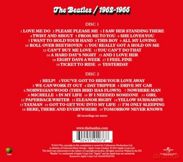 The Beatles: 1962 - 1966 (Red Album) [2CD]