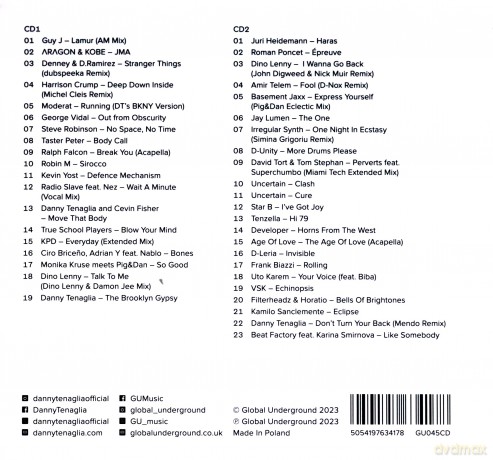 Danny Tenaglia: Global Underground #45: Danny Tenaglia - Brooklyn [2CD]