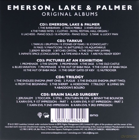 Emerson, Lake & Palmer: Original Albums [5CD]