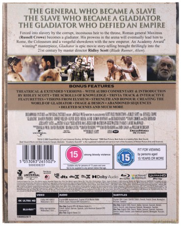Gladiator (Titans of Cult) [Blu-Ray 4K]+[2xBlu-Ray]