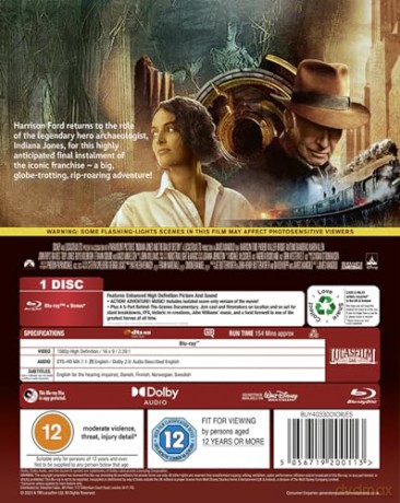 Indiana Jones & The Dial Of Destiny (Indiana Jones i artefakt przeznaczenia) [Blu-Ray]