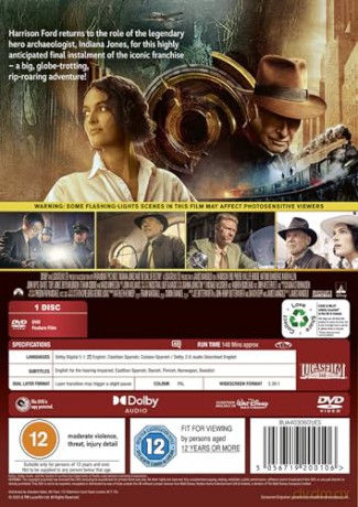 Indiana Jones & The Dial Of Destiny (Indiana Jones i artefakt przeznaczenia) [DVD]
