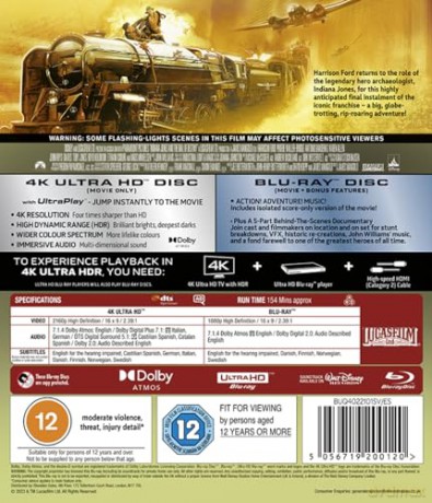 Indiana Jones and The Dial of Destiny (Indiana Jones i artefakt przeznaczenia) [Blu-Ray 4K]+[Blu-Ray]