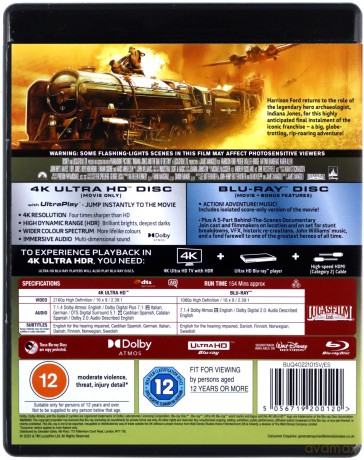 Indiana Jones and The Dial of Destiny (Indiana Jones i artefakt przeznaczenia) [Blu-Ray 4K]+[Blu-Ray]