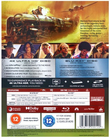 Indiana Jones and The Dial of Destiny (Indiana Jones i artefakt przeznaczenia) [Blu-Ray 4K]+[Blu-Ray]