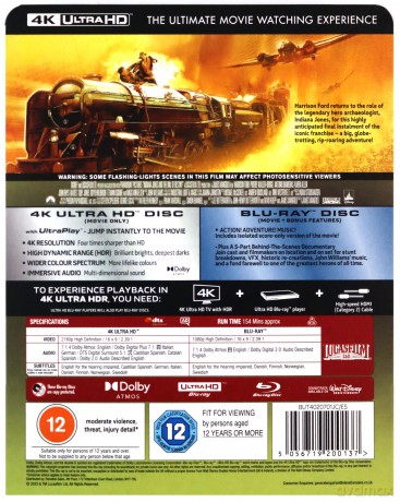 Indiana Jones & The Dial Of Destiny (steelbook) (Indiana Jones i artefakt przeznaczenia) [Blu-Ray 4K]+[Blu-Ray]