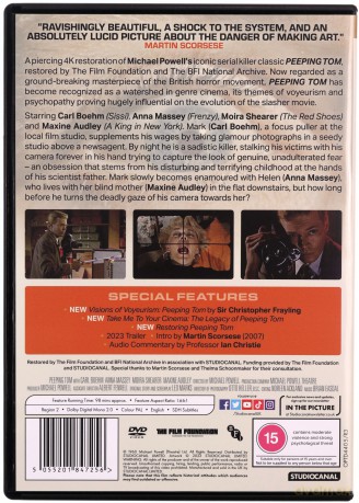 Peeping Tom (Podglądacz) [DVD]