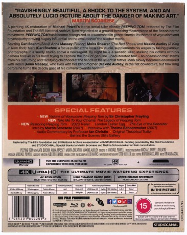 Peeping Tom (Vintage Classics) (Podglądacz) [Blu-Ray 4K]+[Blu-Ray]