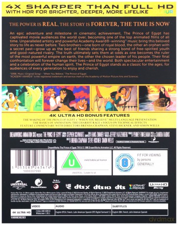 The Prince of Egypt (Książę Egiptu) (25th Anniversary Limited Edition)[Blu-Ray 4K]+[Blu-Ray]
