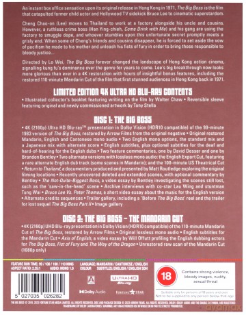 The Big Boss (Limited Edition) (Wielki szef) [Blu-Ray 4K]+[Blu-Ray]