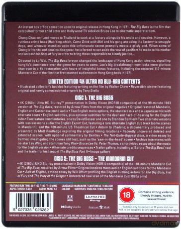 The Big Boss (Limited Edition) (Wielki szef) [Blu-Ray 4K]+[Blu-Ray]
