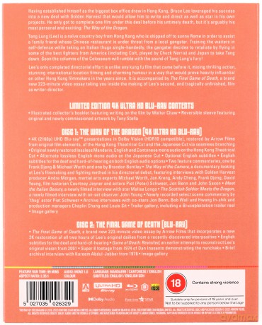 The Way Of The Dragon (Limited Edition) (Droga smoka) [Blu-Ray 4K]+[Blu-Ray]