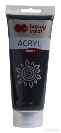 Farba akrylowa Studio 200 ml czarny lampowy