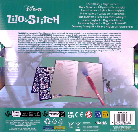 Pamiętnik z magicznym długopisem Stitch ST00012