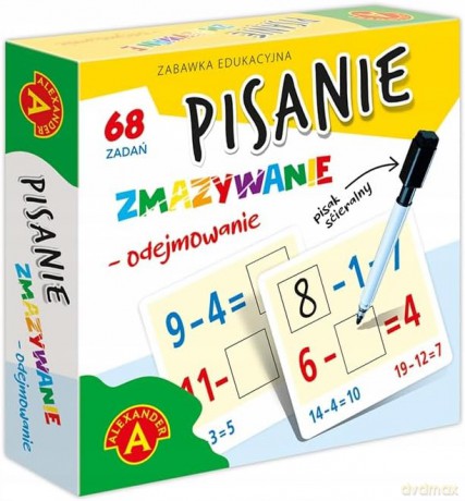 Pisanie zmazywanie odejmowanie