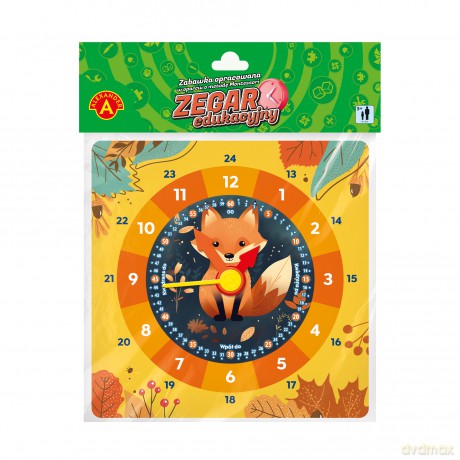 Zegar edukacyjny Lis