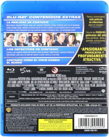 Contagion: Epidemia strachu [Blu-Ray]