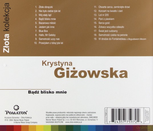 Krystyna Giżowska: Złota Kolekcja [CD]