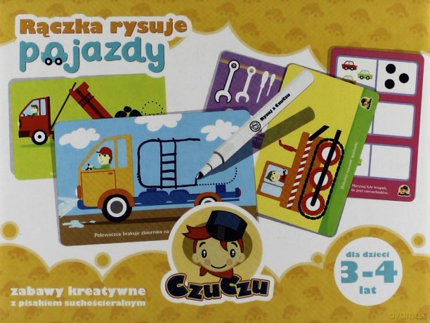 Czuczu Rączka Rysuje Pojazdy (twarda) [KSIĄŻKA]