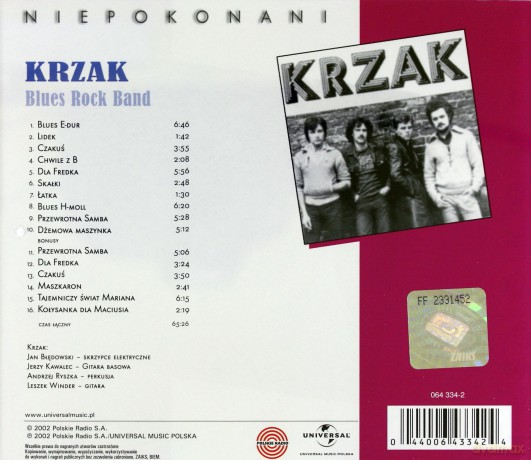 Krzak: Blues Rock Band (Niepokonani) [CD]