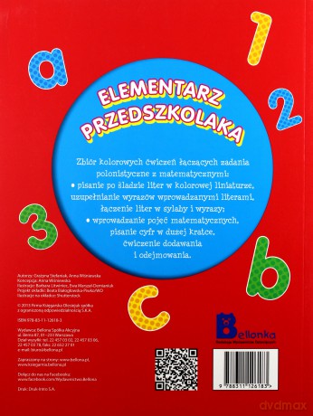 Elementarz Przedszkolaka - Praca Zbiorowa [KSIĄŻKA]
