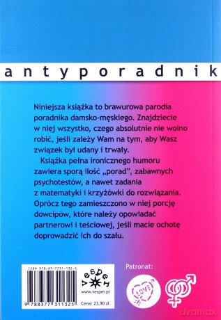 Gry Damsko-Męskie Antyporadnik - Anna Januszkiewicz, Marcin Rychlewski [KSIĄŻKA]