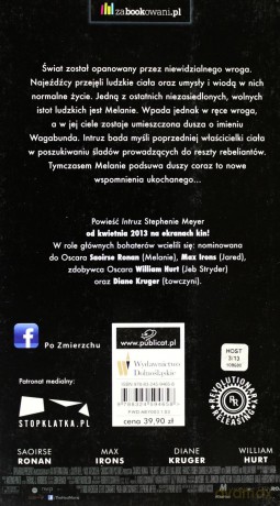 Intruz Okładka Filmowa - Stephnie Meyer [KSIĄŻKA]