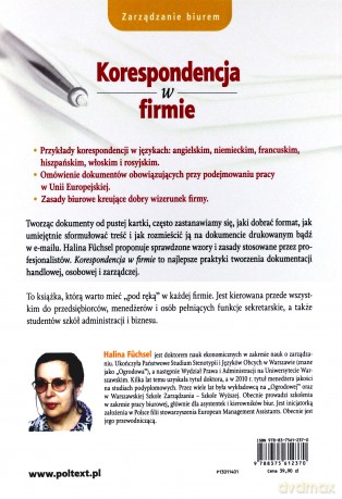 Korespondencja W Firmie - Halina Fuchsel [KSIĄŻKA]