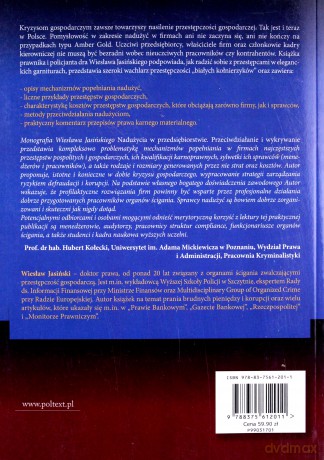 Nadużycia W Przedsiębiorstwie Przeciwdziałanie I Wykrywanie - Wiesław Jasiński [KSIĄŻKA]