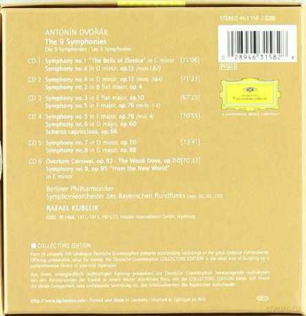 Kubelik: Dvorak: The 9 Symphonies [BOX] [6CD]