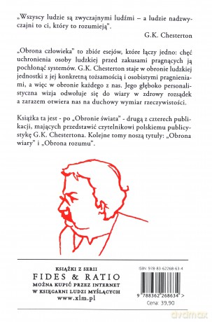 Obrona Człowieka Wyd.2013 - Gilbert Keith Chesterton [KSIĄŻKA]